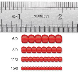 Seed Bead Sizes and Hole Sizes Chart