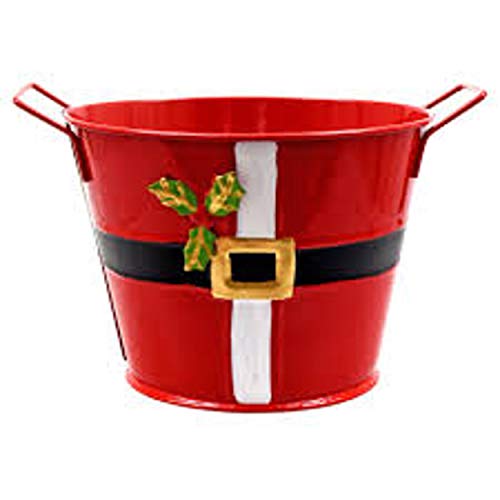 Christmas Tin Bucket