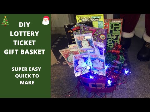 DIY EASY GIFT BASKET IDEA USING LOTTERY TICKETS ~PERFECT GIFT FOR CHRISTMAS, BIRTHDAYS & MORE ❤️