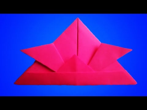оригами из бумаги шлем самурая,как сделать шлем самурая из бумаги // origami paper Samurai Helmet