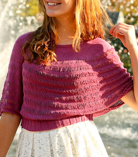 Free Knitting Pattern for Rosarian Top