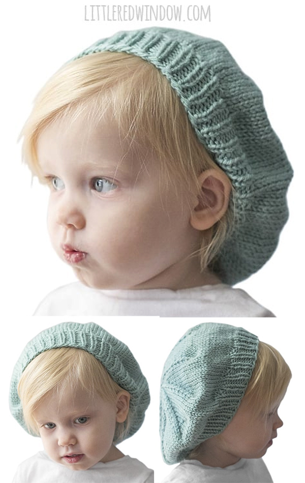 Free Knitting Pattern for Slouchy Baby Hat