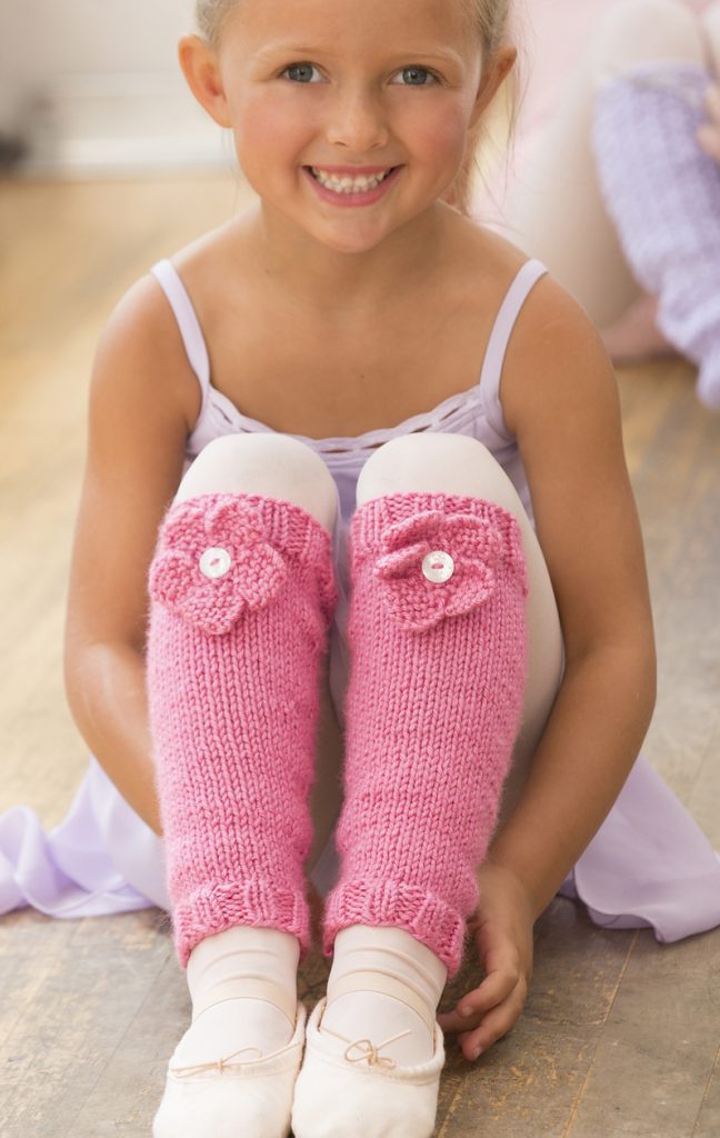 Free Knitting Pattern for Ballerina Bloom Leg Warmers