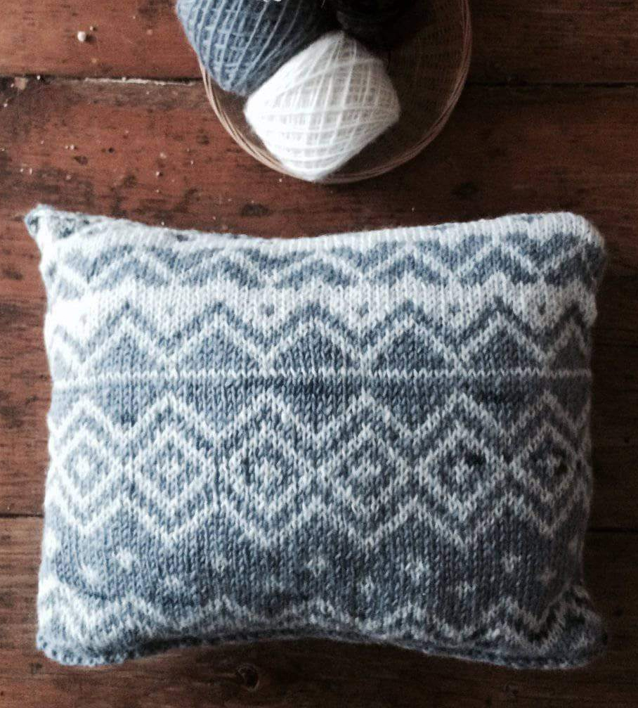 Free Knitting Pattern for Bjerge Pillow