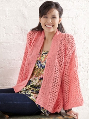 Free knitting pattern for Bright and Breezy Kimono