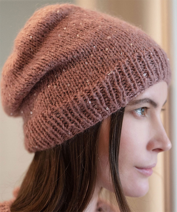 Free Knitting Pattern for Easy Brilla Beanie