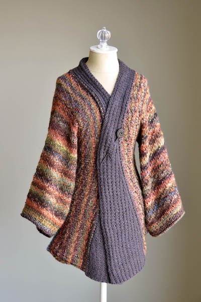 Free knitting pattern for Reika Kimono Cardigan
