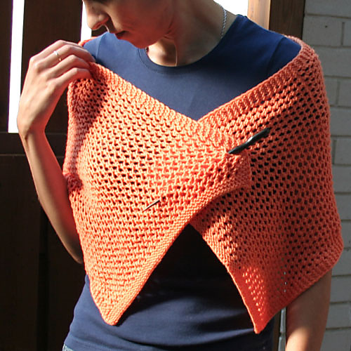 Free knitting pattern for Sweet Stole shawl wrap