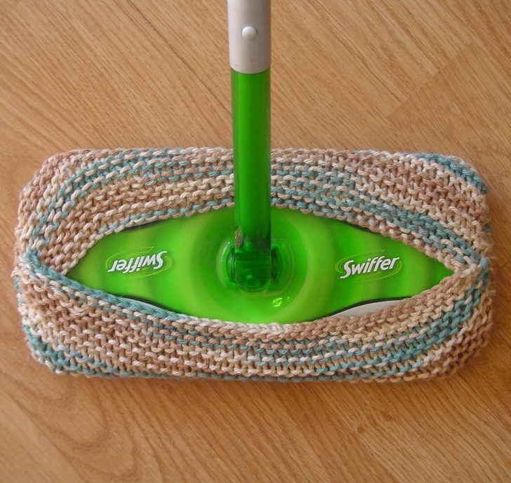 Free Knitting Pattern for Swiffer Mop Cover