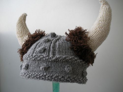 A free pattern for a knit Viking Hat by Becka... 