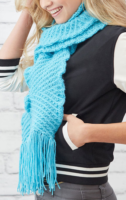 Free Knitting Pattern for Easy Zigzaggy Scarf