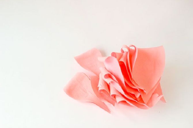 лепестки для цветка из бумаги