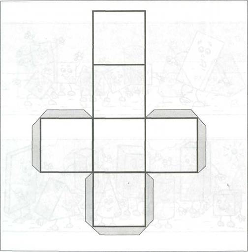 Шаблон куба из бумаги. Развёртка Куба 10х10 см. Развертка квадрата. Объемный квадрат из бумаги. Развертка кубика.