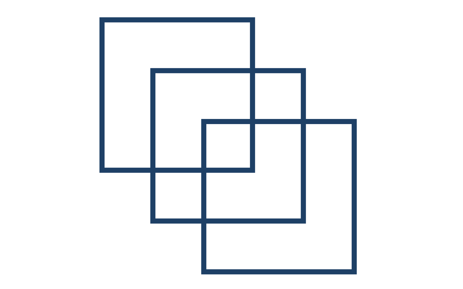 три пересекающихся квадрата — условия головоломки Льюиса Кэрролла