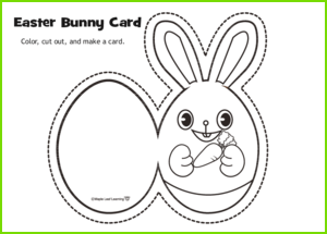 Easter Bunny Card Activity