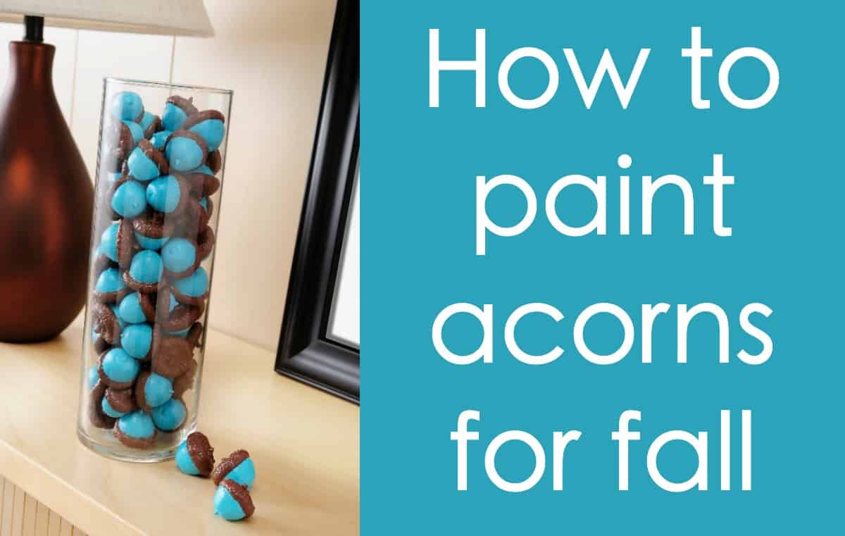 How to paint acorns for fall