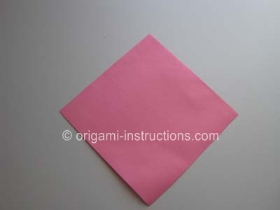 Easy Origami Heart Step 1