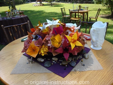 wedding-origami-centerpiece