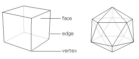 The cube and the icosahedron.