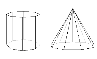The prism and the pyramid