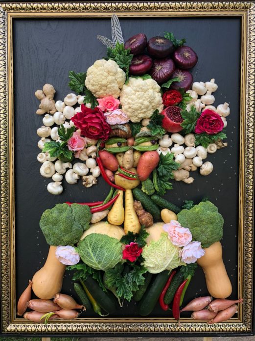 Портрет из фруктов и овощей