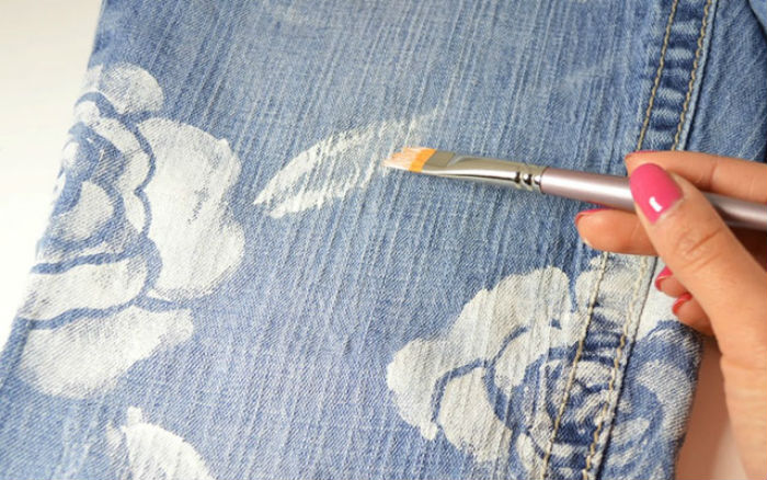 Как разрисовать джинсы
