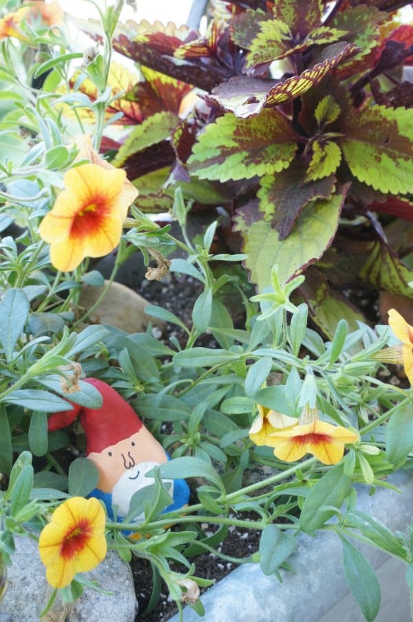 Fun Garden Project for Kids to make air dried clay gnomes