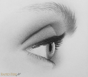 drawing eyes from the side step 10