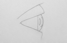 drawing eyes from the side step 5