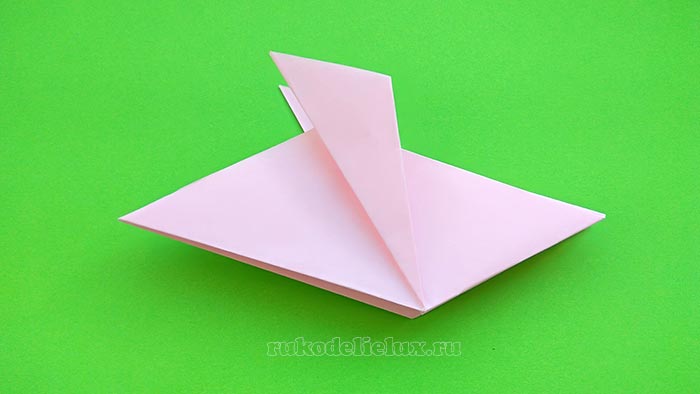 Простой способ складывания мышки оригами