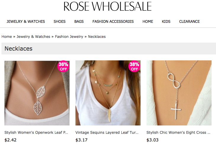 Rose Wholesale example
