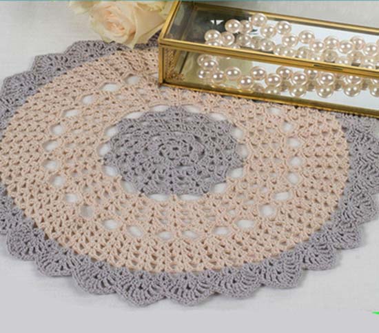 Scalloped Round Doily - Crochet doily patterns are unique and a great investment of time. They take skill and attention to detail and are perfect for relaxing. #crochetpatterns #crochetdoilypatterns #freecrochetpatterns #crochetaddict