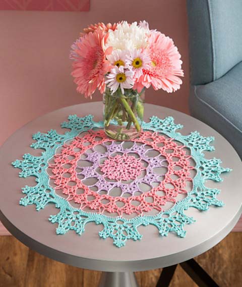 Wisteria Doily - Crochet doily patterns are unique and a great investment of time. They take skill and attention to detail and are perfect for relaxing. #crochetpatterns #crochetdoilypatterns #freecrochetpatterns #crochetaddict