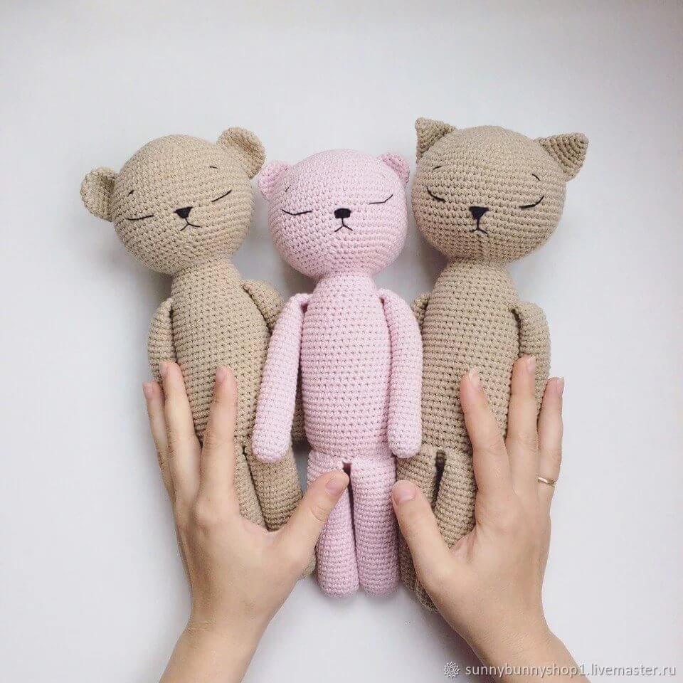 Игрушки-сплюшки: Кот, Заяц, и Медведь