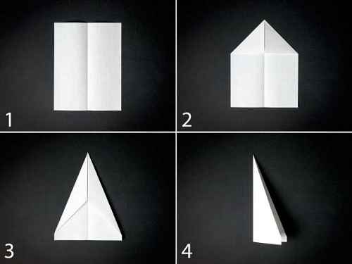 Как сделать из бумаги самолётик Дарт - Шаг 1