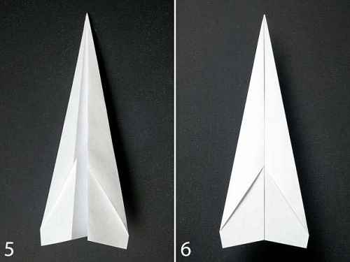 Как сделать из бумаги самолётик Дарт - Шаг 2