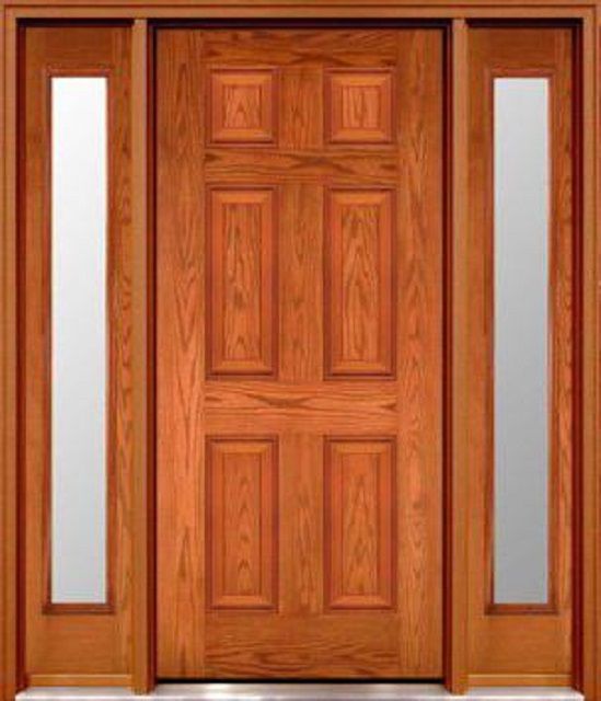 Филенчатая дверь, полностью изготовленная из массива