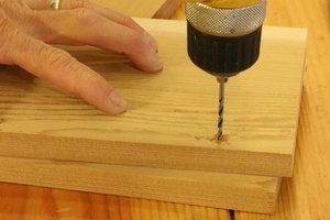 Pre-drill holes for screws