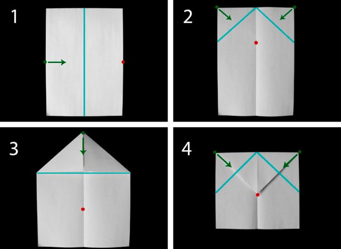 как сложить самолёт из листа бумаги