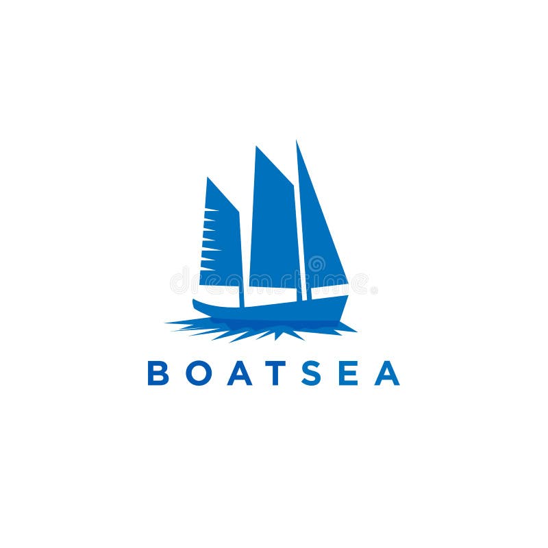 Boat yacht, sailboat vector logo template. Boat yacht, icon sailboat vector logo template vector illustration