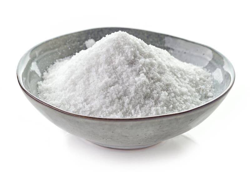 Bowl of salt royalty free stock image
