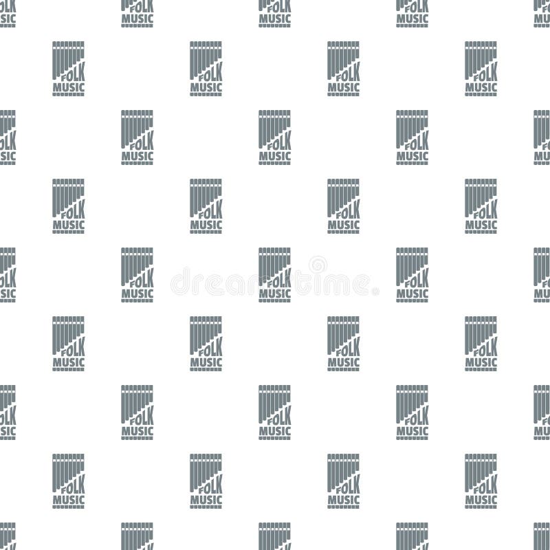 Flute pan pattern vector seamless. Repeat for any web design vector illustration