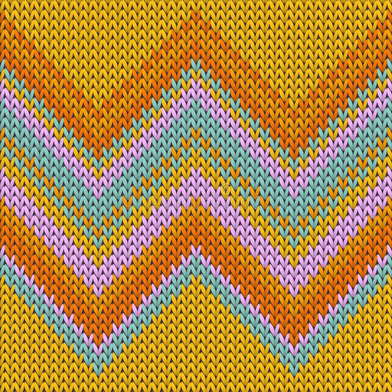 Handmade zig zal lines knitting texture geometric. Seamless pattern. Carpet knitwear fabric print. Classic warm seamless knitted pattern. Fabric canvas stock images