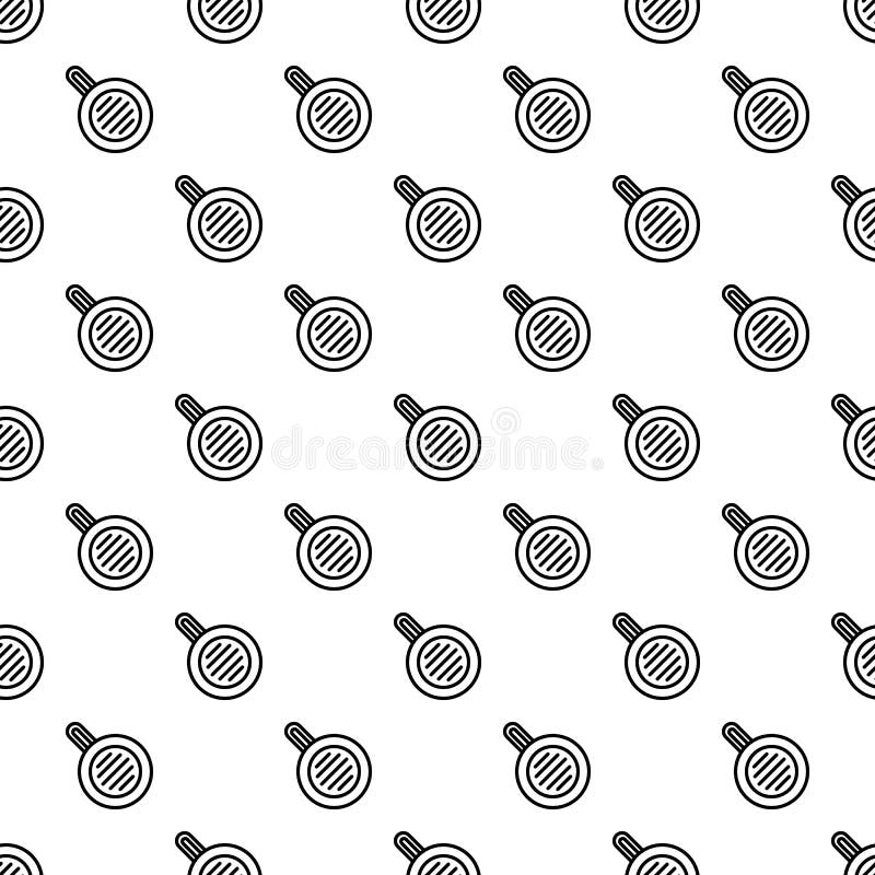 Meal fry pan pattern seamless. Repeat background for any web design stock illustration