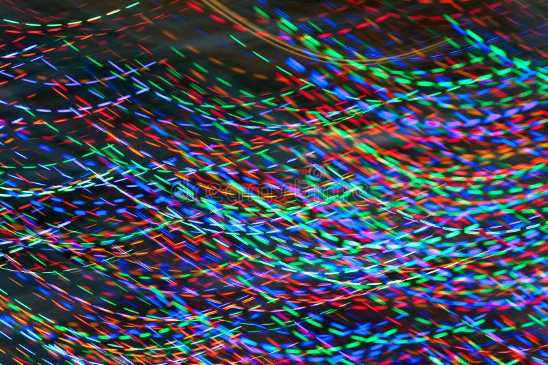 Pan Of Colorful Holiday Lights Makes Abstract Electric Pattern royalty free stock photography