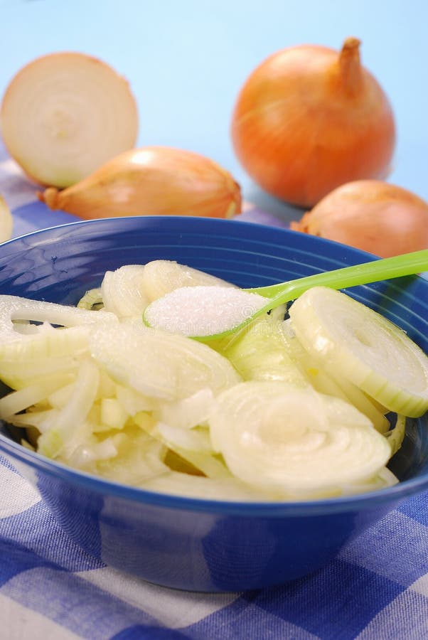 Preparing onion syrup. Preparing healthy onion syrup as remedy for cold and flu stock images