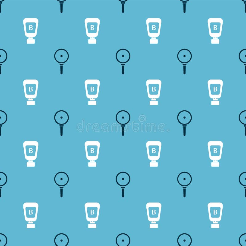 Set Frying pan and Sauce bottle on seamless pattern. Vector.  vector illustration