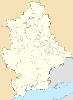 Мережки. Карта розташування: Донецька область
