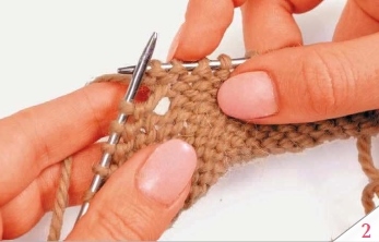 obratnyj nakid 2 - Виды петель для вязания спицами