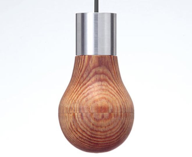 деревянная лампочка